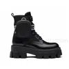 مصممي نساء ROIS Boots Onkle Martin Boot و Nylon Military Combat Bouch متصلة بالكاحل مع الأكياس no43top