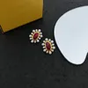 Luxury Designer high quality studs brand gold butterfly earrings women's party wedding couple gift jewelry 925 silver Alex ani1235
