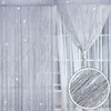 Gordijn gordijnen decoratie kwast raam gordijnen glanzend scherm paneel deur glitter snaar hangende kralen curcurtain drapescurtain