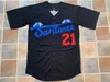 XFLSP GLAC202 21 Roberto Clemente Brooklyn Dogers 42 Jackie Robinson Baseball Jersey Double Stitched Name and Number In Stock Fast Shipping