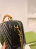 Vintage carré caméra sacs femmes bambou poignée sac à main épaule en cuir marque de créateur bandoulière femme sacs à main