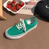 Обувь обувь Harajuku Rose Red Green Platform Canvas Women Espadrilles Sneakers Designer Fashion Lace Up Running Vulcanized Sport 220518