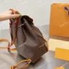 Real Cowhide Montsouris 남성 여성 배낭 검은 흰색 엠보스 미니 배낭 디자이너 고급 숄더 가방 Scroombag Vintage Purses Travel Bag