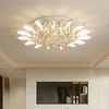 Nordic Modern Home Decor LED Ceiling Lights Fixtures Luxury Living Room Restaurant Crystal Ceiling Lamps New Simple Hotel Hall Bedroom Study Decoraction Main Lamp