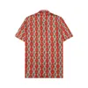 رجل عارضة قميص المحملات النمط البريطاني العمل الملابس الأزياء هندسية مخطط طباعة قمم الأولاد الصيف تي شيرت بالجملة # 10817