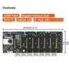 Mining Motherboard BTC-D37 BTC 55MM Extensible Port Support 8 GPU ETH Mining