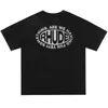 Trendy Rhude Letter Print Fashion High Street Couple Short Sleeve T-shirt for Men and Women