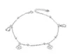 アンクレットドロップ配達2021 Miqiao Bracelet Ankle Women 925 Sterling sier Foot Body Chain on Leg Ladies Jewelry Love Simple Su7674465