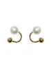 Stud Korea Creative Design Simple Hook White Pearl Earrings Elegant Women's Everyday All-Match EarringSstud ODET22 FARL22