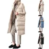 Coletes femininos outono de inverno algodão colete de algodão mulheres mulheres casuais coletes fêmeas mangas jaqueta longa slim fit warm bufk coat parkas stra22