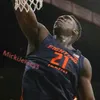 MIT88 College Custom Illinois Fighting Illini Basketball Jersey Demetri McCamey Deon Thomas Jame Augustine Malcolm Hill Dee Kofi Cockburn Trent