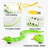 RC Remote Control Snake Brinquedo para Gato Gatinho Controlador Em Forma de Ovo CascaDesnake Interactive Snake Cat Teaser Play Toy Game Pet Kid 220423