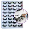 Eye Lash Colorful Faux Cils Fake Mink Lashes False Eyelashes Fluffy Soft Thick Lash Extension Make Up Tools Beauty 16 Styles for Option