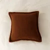 Coussin / oreiller décoratif doux coussin uni housse de coussin 45x45cm polaire ivoire brun café Sham pour la décoration de la maison lit canapé canapé chaudCushion/Dec