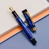 Jinhao 100 stylo plume en résine centenaire Iridum EF/F/M/plume courbée avec convertisseur pince dorée/argentée stylo d'écriture de bureau d'affaires 220812