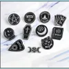 Sorcière Ouija Moon Tarot Book New Goth Style Émail Pins Badge Denim Veste Bijoux Cadeaux Broches pour Femmes Hommes Drop Livraison 2021 Pins Zvuf