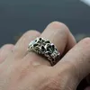 s925 silver creative domineering exaggerated crown earl retro men039s hipster open adjustable ring H22041428337212146313