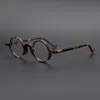 Fashion Sunglasses Frames Acetate Transparent Round Glasses Men Vintage Small Eyeglasses Frame Women Optical Prescription Spectacle Clear Ey