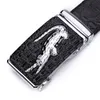 Ceintures de crocodile motif de cuir authentique ceinture automatique pour les hommes STRAP STRAP ALLIGATEUR Tête