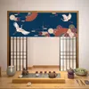 Rideaux japonais, cloison courte, décoration de chambre à coucher, salle de bain, porte de magasin de Sushi, demi-rideau