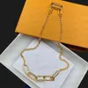 Fashion Jewelry Set Designer Halsband Enkel bokstavsarmband för Women Man High Quality