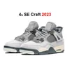 4s Avec Boîte Hommes Chaussures De Basketball Salle Désordonnée 4 Militaire Chat Noir Artisanat Toile Infrarouge Chrome Feu Rouge Femmes Chaussure Sport Rouge Tonnerre Cool Gris UNC Toro Bravo Seafoam