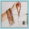 Keychains Fashion Accessories Boho Bag Rame Wristlet Wrist Lanyard Strap Keyring Bracelet Assorted Color Rames Braided Key Drop Delivery 202