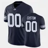 NCAA BYU Custom Brigham Young Cougars Jersey de football 1 Zach Wilson 39 Jake Oldroyd 12 Puka Nacua 25 Tyler Allgeier 3 Jaren Hall 18 Gunner Romney 16 Baylor Romney