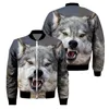 Men039s Trench Coats Men39s Animal Pattern Custom 3D Pet Press JacketMen039s1515422