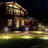 LED Solar Fireworks Light Outdoor Meteor Horse Lamp Garland IP Waterproof String Lights Garden Lawn Street Decor Christmas J220531