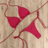 Kobiet kąpielowe Seksowne Bikini 2022 Push Up Women Swimsuits Samica Micro Set Solid Bathing Garnitury Garnitury Brazylijski Biquini