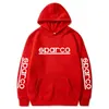 Men's Sparco Print Hoodies Winter Basic Hoodie Loose Casual Sweatshirt Mens Hip Hop Harajuku Man Coat