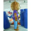 high quality purple T-shirt bear Mascot Costumes Cartoon Character Outfit Suit Halloween Adults Size Birthday Party Outdoor Festival Dress