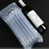32x8cm Luft Dunnage Väska Fylld skyddande vinflaska Wraps Uppblåsbar luftkudde kolonnfiskväskor med en gratis pump