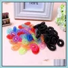 Small Size Baby Girl Coil Hair Tie Telephone Wire Elastic Band Children Toddler Hairband Ponytail Holder Accessories Drop Delivery 2021 Baby