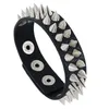 Charme Bracelets Gothique Délicat Cuspidal Spikes Rivet Cône Stud Manchette Bracelets En Cuir Noir Punk Bracelet Pour Femmes Hommes BijouxCharme Kent22