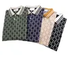 2022 비즈니스 캐주얼 폴로 셔츠 tshirt 남성 슬리브 스트라이프 슬림 맨리 사회 남성 패션 체크 컬러 선택 #74
