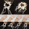 Pearl Crystal Wrist Corsage Bridesmaid Children's Hand Flower Marriage Beautiful Bride Wedding Bracelets Girls Jewelry Wrist