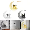 Horloges murales calligraphie islamique horloge minimaliste moderne Quartz musulman silencieux suspendu pour salon Eid Ramadanhorloges murales