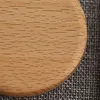 Wooden Coasters Black Walnut Beech Cup Mat Bowl Pad Round Square Coffee Tea Cups Mats Dinner Plates Kitchen Bar Tool Customizable 0330