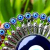 Dekorativa föremål figurer turkiska blå ond öga ögondekor vägg hängande hänge amuletter prydnad nyckelring hem trädgård skydd lycklig gåva