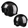 Casques de moto classique haute qualité 3/4 casque ouvert pour moto sport fibre de carbone avec visière intérieure hommes femmesmoto