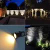 LED Mandscape Spotlights مصابيح العشب في الهواء الطلق 5W 120V LEDS إضاءة المناظر الطبيعية مع المكونات 3000K المعدنية الأرضية حصة IP65 للماء لفضاء حديقة