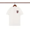 Camiseta masculina casual de luxo New Wear designer manga curta 100% algodão de alta qualidade atacado preto e branco tamanho M ~ 2XL # 88