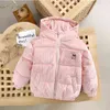 2-8 Year Old New Baby Winter Corduroy Bread Coat Childrens Down Cotton Coat Boys Winter Parka Children solid Cotton Jacket J220718