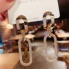 Kvinnors örhängen Koreanska studörhängen för kvinnor Vintage Pearl Dangle Drop Gold Earring Set 2021 Trendörar Kvinnliga smycken