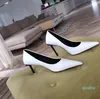 Chaussures habillées à talons hauts pour femmes, en cuir véritable, talon plat, sandales pointues de mariage, sexe pour dames, printemps 2022