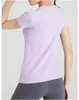 قمصان علوية بأكمام قصيرة وتي شيرتات من Lu Tech قمصان رياضية يوجا مرنة للصالة الرياضية قمصان نسائية شبكية ضيقة للركض رياضية سريعة الجفاف بلوزات لياقة بدنية سوداء