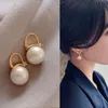 Dangle & Chandelier Elegant Lady Style Pearl Pendant Earrings Fashion Simple Korean Woman's Jewelry Luxury Christmas Party Unusual Earri