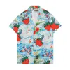 Zomer heren tijger gedrukt shirts nieuwe ontwerpers bowling mannen vrouwen mode bloem Hawaiiaanse zijde zakelijke shirt casual shirts slanke fit korte mouw blouse